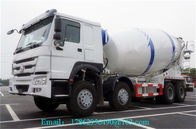 L'attrezzatura di miscelazione del cemento dell'euro II di 8×4 371 HP, camion ha montato la betoniera con la carrozza HW76