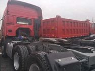 420 camion della testa del trattore di HP Sinotruk Howo 6x4 con la carrozza delle traversine del doppio HW79