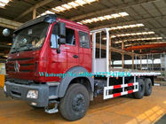 Camion bianco del letto piano del contenitore del paese trasversale del carraio di Beiben 6x6 2634PZ 30Ton 340hp 10 di colore per il Dott CONGO