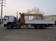 Camion pesante rosso del carico della gru 6.3T 8T 10T 12T del camion/XCMG della gru di Sinotruk Howo