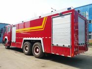 Camion rosso di scopo speciale, camion resistente di estinzione di incendio di emergenza 6x4 di HOWO