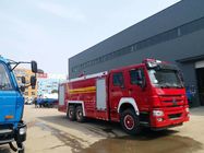 Camion rosso di scopo speciale, camion resistente di estinzione di incendio di emergenza 6x4 di HOWO