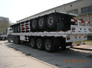 40ft un camion a base piatta di tre di Alxes rimorchi resistenti dei semi con spessore superiore di 14mm