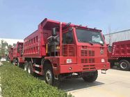 Autocarro con cassone ribaltabile pesante di estrazione mineraria di colore rosso 6*4/tipo trasmissione manuale 30 tonnellate di autocarro a cassone