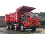 Azionamento 420HP di capacità di carico dell'autocarro con cassone ribaltabile di estrazione mineraria di Sinotruk HOWO 70T 6X4