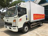 La luce di Howo ha refrigerato il camion del carico 3 tipo di azionamento della capacità 4X2 di tonnellata
