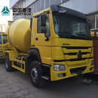 Camion concreto giallo della betoniera dell'attrezzatura per l'edilizia 6x4 8m3 con la pompa a caricamento automatico