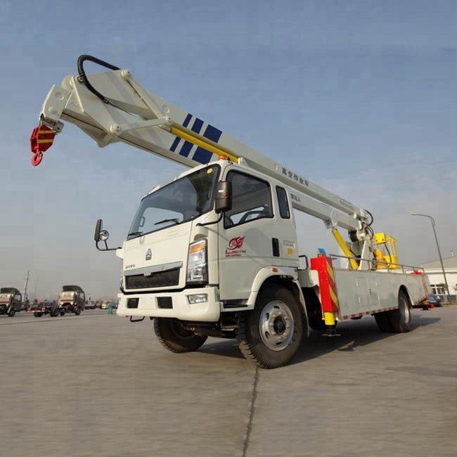 veicolo del lavoro di elevata altitudine del camion della piattaforma di lavoro aereo di 12-14m con 360 che vuotano