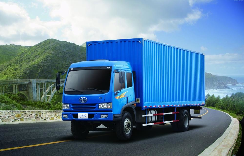 Camion pesante blu 4*2 del carico di JIEFANG FAW J5K tipo di trasmissione manuale da 1 - 10 tonnellate
