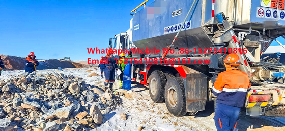Sicurezza affidabilità Parco di marcia Camioni a granello 15/20/25Tone Ammonio pesante olio esplosivo Emulsione ANFO Camione MMU MEMU Per la Mongolia DR CONGO PERU Ghana Mining Blasting