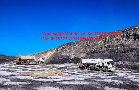 Costo elevato Cina Sicurezza affidabilità Camioni da scarico a granel 15/20/25Ton Ammonio pesante olio esplosivo Emulsione ANFO Camion MMU MEMU Per la Mongolia DR CONGO PERU Ghana Mining Blasting BCLH/BCRH/BCZH