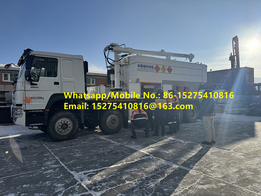 Eficienza di riempimento elevata HOWO 15/20/25T BCLH-20 Esplosivo ammonio granulare misto in loco ANFO Emulsione di camion esplosivo mobile Unità di produzione Mongolia уул уурхайн тэсэлгээний MEMU MMU BCLH/BCZH/BCRH