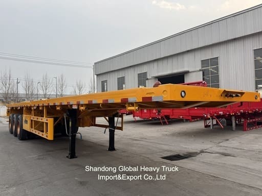 20FT/40FT/45FT 2/3/4 assi Container / Cargo Flatbed / Piattaforma / Flat Deck Semi Truck Trailer