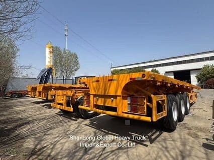 20FT/40FT/45FT 2/3/4 assi Container / Cargo Flatbed / Piattaforma / Flat Deck Semi Truck Trailer