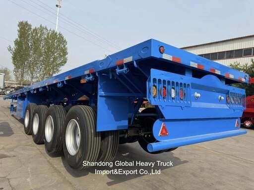 3 assi 40 tonnellate 13,45m Wabco BPW assi sospensione aerea semirimorchio a letto piatto