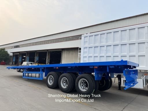 3 assi 40 tonnellate 13,45m Wabco BPW assi sospensione aerea semirimorchio a letto piatto
