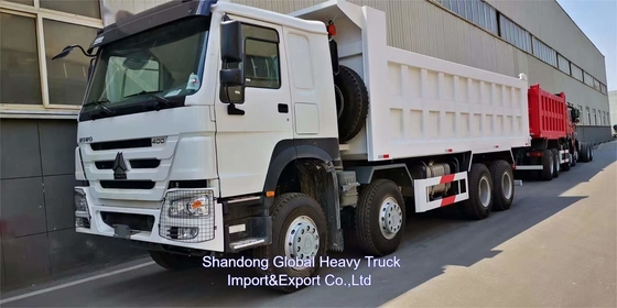 Cinese Sinotruck Howo 400hp Tipper 8x4 Mini 60 Ton Canter nuovo Dump Truck