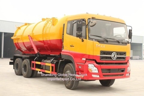 Dongfeng 6*4 in ottime condizioni 290 CV Cisterna aspiratrice di acque reflue