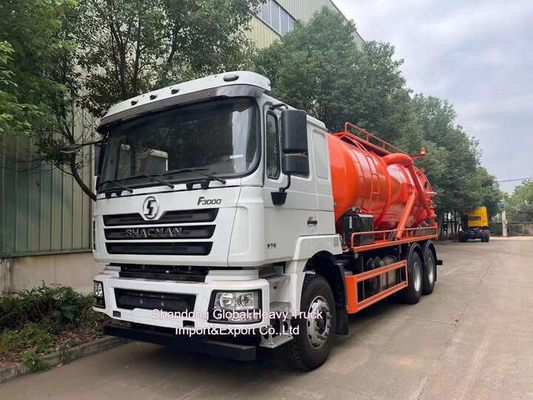 Shacman F3000 6X4 Camion aspiratore di acque reflue 20 metri cubi Volume 300 CV