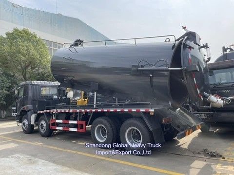 Autopompa ad alta pressione FAW 6X4 con trazione, capacità 20000L, autospurgo per la pulizia efficiente delle fognature