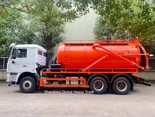 Rhd Shacman F3000 Hydro Escavators Combined Sewer Vacuum Suction Sewage + 4000L di acqua pulita
