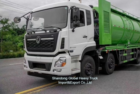 Prezzo di fabbrica 8*4 380hp Camion aspiratore fognaria Dongfeng Chassis 18000L Serbatoio