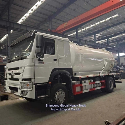 Nuovo camion HOWO per aspirazione delle acque reflue 12000 litri camion a getto a vuoto combinato in vendita