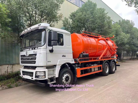 Rhd Shacman F3000 Hydro Escavators Combined Sewer Vacuum Suction Sewage + 4000L di acqua pulita