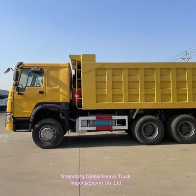 Camion a gomma usato di alta qualità HOWO 375 Camion a scarico 6*4 Tipo trasmissione manuale