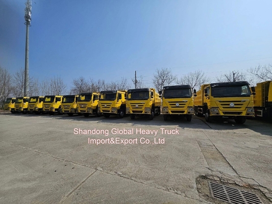 Camion a gomma usato di alta qualità HOWO 375 Camion a scarico 6*4 Tipo trasmissione manuale