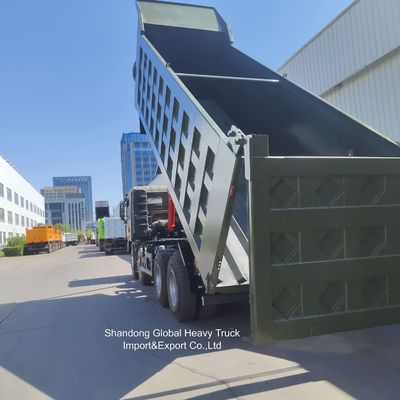 Autocarro ribaltabile per impieghi gravosi Shacman F3000 con motore da 380 CV e trazione 8x4 per una capacità di carico di 50 tonnellate