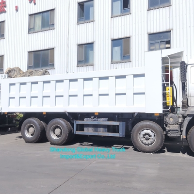 Buone condizioni 8*4 10 ruote 380HP Diesel manuale Taper camion miniero Euro3 Shacman F3000 Dump Truck