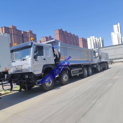 Autocarro ribaltabile HOWO 7 8X4 371HP Ricondizionato Sinotruk HOWO 371HP 12 pneumatici