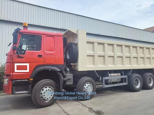 Autocarro ribaltabile HOWO 7 8X4 371HP Ricondizionato Sinotruk HOWO 371HP 12 pneumatici