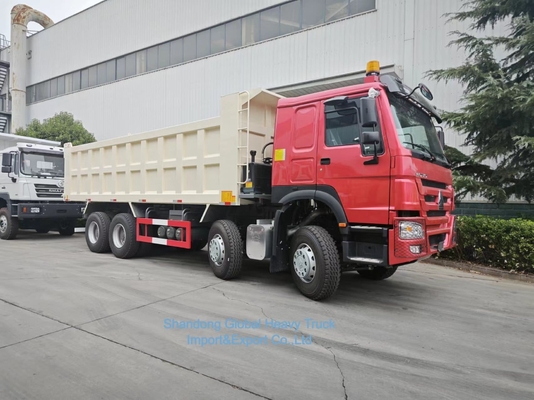 Autocarro ribaltabile HOWO 7 8X4 371HP Ricondizionato Sinotruk HOWO 371HP 12 pneumatici
