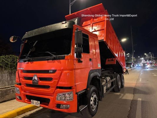Autocarro ribaltabile HOWO 6X4 usato, 371, 375 336 CV, 10 ruote, ribaltabile da 30 tonnellate