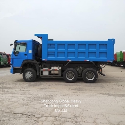 Autocarro ribaltabile HOWO usato, blu, grande capacità, 35 tonnellate
