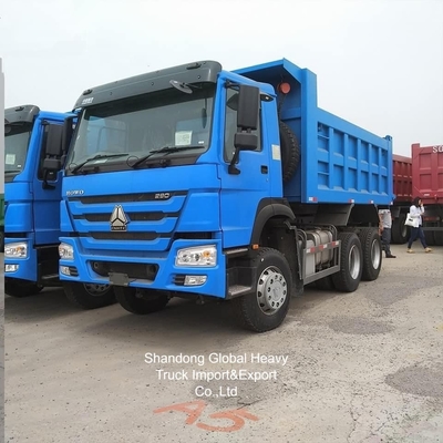 Autocarro ribaltabile HOWO usato, blu, grande capacità, 35 tonnellate
