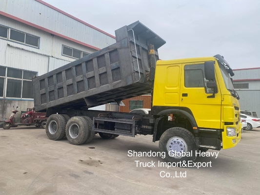 Camion usato HOWO 8X4 / 6X4 Camion spazzatura Sinotruk Tipper 10 ruota 50 tonnellate Camion usato Camion spazzatura
