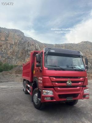 Autocarro con cassone ribaltabile HOWO 6x4 con telaio 6×4 rinforzato con motore 371HP e cassone di carico ad alta resistenza per l'estrazione mineraria della Nigeria