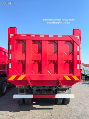 Autocarro con cassone ribaltabile Howo 8x4 con motore da 371 CV per carico utile di 40-60 tonnellate e corpo minerario rinforzato