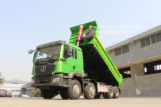 Autocarro con cassone ribaltabile per carichi pesanti HOHO 8x4 con telaio rinforzato con motore da 420 CV ed elevata capacità di carico utile per l'estrazione mineraria della Tanzania
