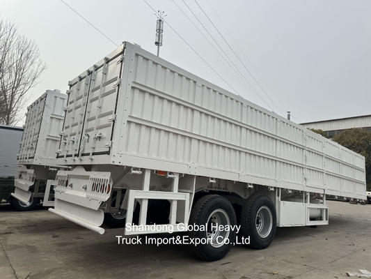 2 Axle Fence Semi-Trailer with 30-40 Tons Loading Capacity and Detachable Fence Panels for Livestock and Cargo Transport