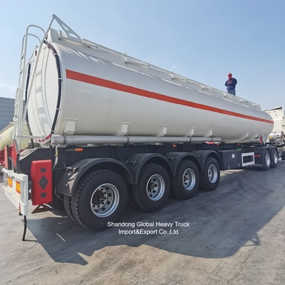 3 assi di acciaio petroliera semirimorchio 45000L serbatoio del carburante