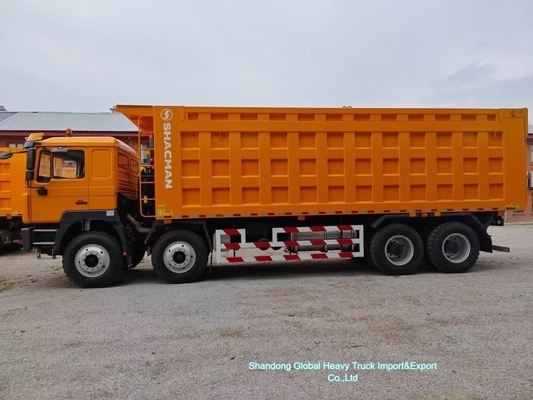 Shacman F3000 8×4 Dump Truck con motore diesel da 400 CV e stile di sollevamento frontale per costruzioni pesanti