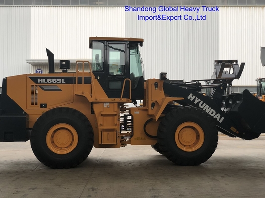 Pala caricatrice frontale Hl665L Hl660L Wheel Loader 5 Ton con trasmissione meccanica idraulica