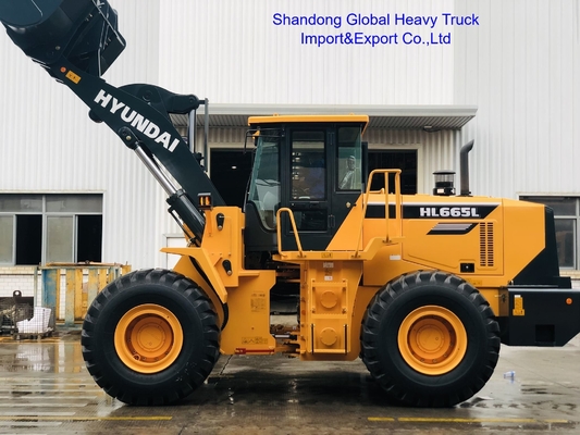 Pala caricatrice frontale Hl665L Hl660L Wheel Loader 5 Ton con trasmissione meccanica idraulica