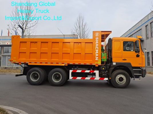 Autocarro ribaltabile Shacman F3000 6×4 con portata di 25-30 tonnellate, per impieghi gravosi e telaio in acciaio ad alta resistenza
