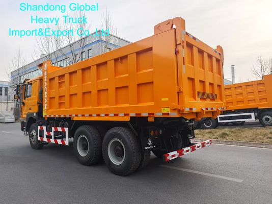 Autocarro ribaltabile Shacman F3000 6×4 con portata di 25-30 tonnellate, per impieghi gravosi e telaio in acciaio ad alta resistenza