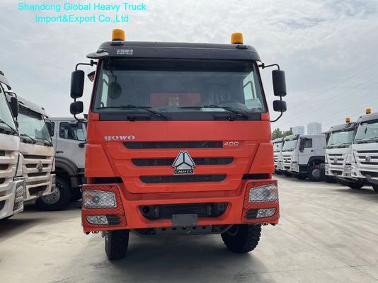 Autocarro ribaltabile per impieghi gravosi HOWO-7 8x4 con pneumatici 12.00R20, serbatoio carburante da 400 litri e cassone da 8600×2300×1500 mm